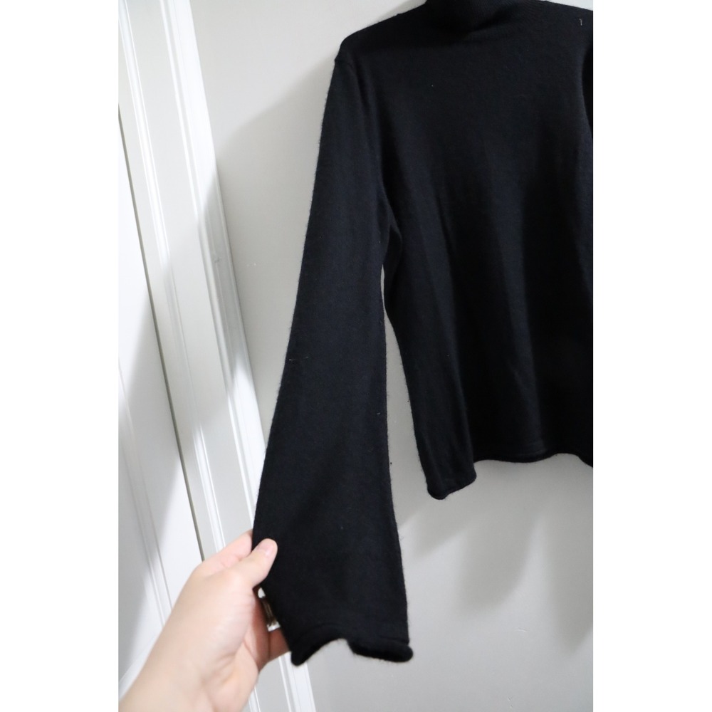 Three Dots Cashmere Black Turtleneck Sweater - Picture 2 of 5